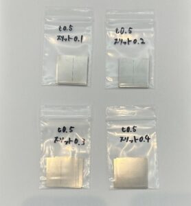 薄物溶接実験トライ材